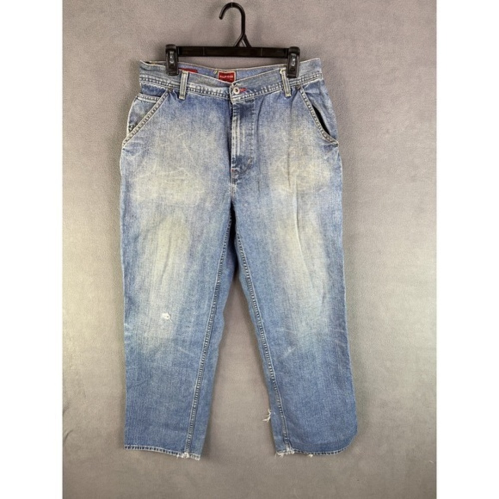 VTG Y2K Tommy Hilfiger Men Carpenter Jeans 32x31 Skater Baggy Streetwear 90s OOs